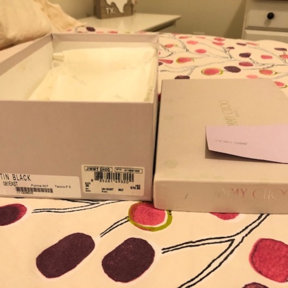 Jimmy Choo Black Satin SANDALS - Picture 3 of 7